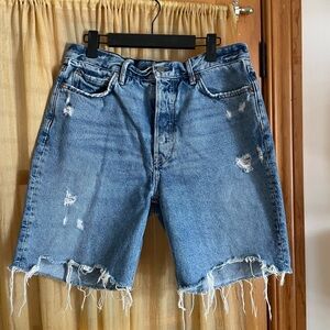GRLFRND denim cut off shorts